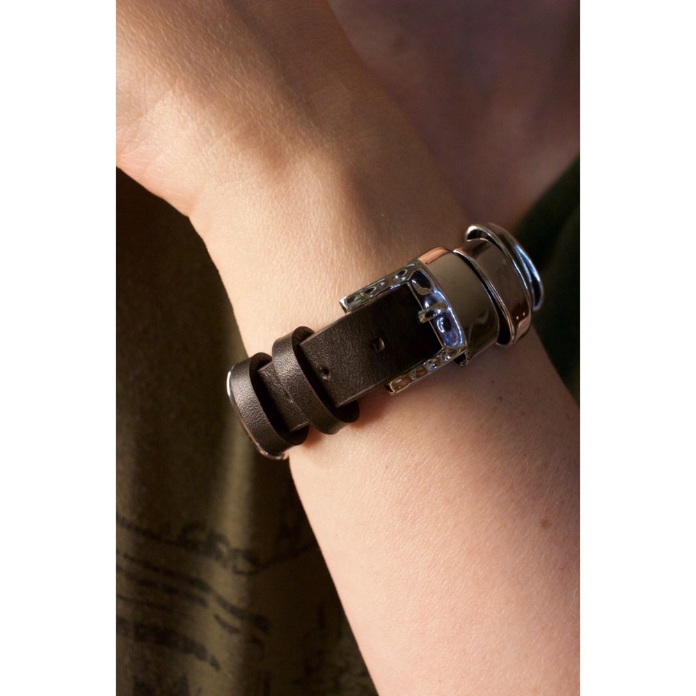 RLM studio Sterling & Leather Bracelet NIB UNISEX